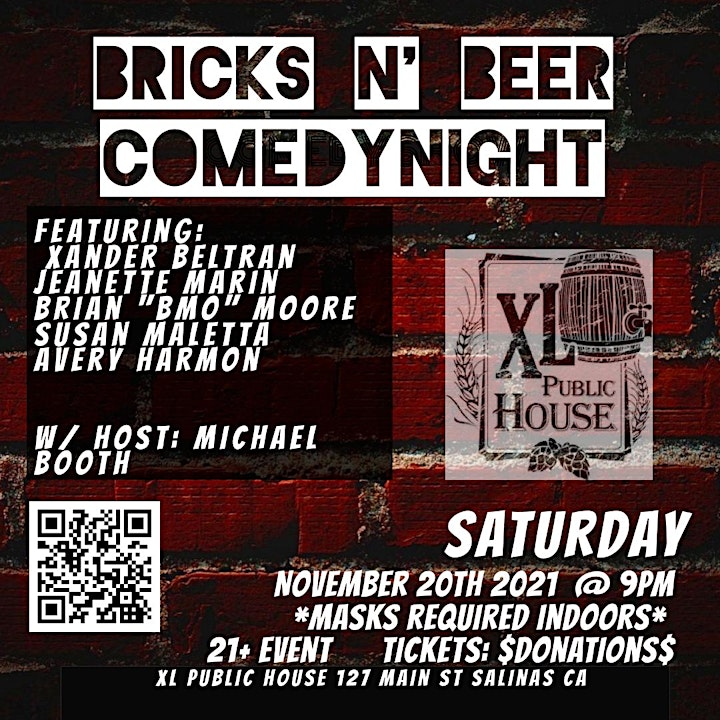 
		Bricks N Beer Comedy Night image
