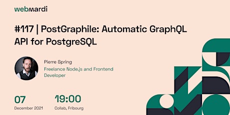 Hauptbild für #117 - PostGraphile: Automatic GraphQL API for PostgreSQL