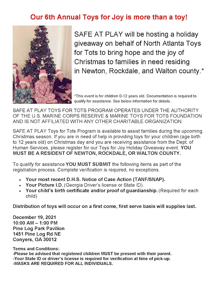 6th Annual Toys for Joy Holiday Event image