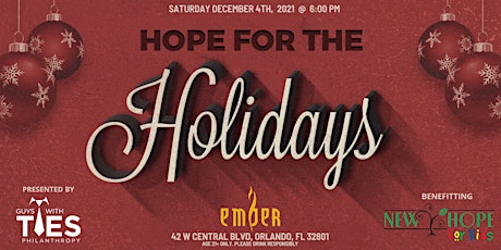 Imagen principal de Hope for the Holidays - presented by Guys with Ties Philanthropy