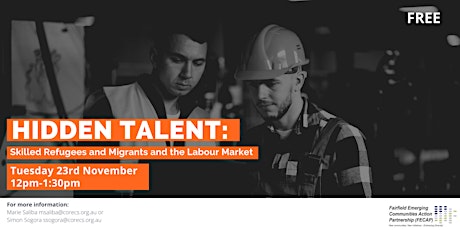 Hidden Talent:  Skilled Refugees and Migrants and the Labour Market primary image