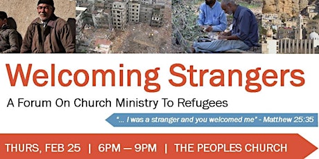 Welcoming Strangers: A Forum On Church Ministry To Refugees primary image