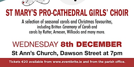 Celebrate Christmas with Pro-Cathedral Girls' Choir- carols & festive cheer primary image