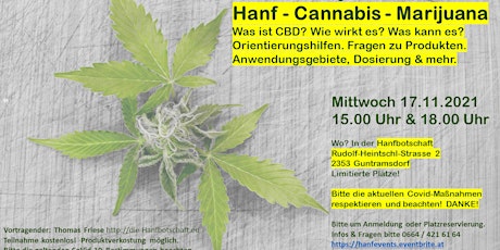 Informationsvortrag: Hanf - Cannabis - Marijuana