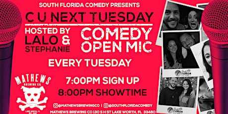 Comedy Open Mic | Every Tuesday | Mathews Brewing Co