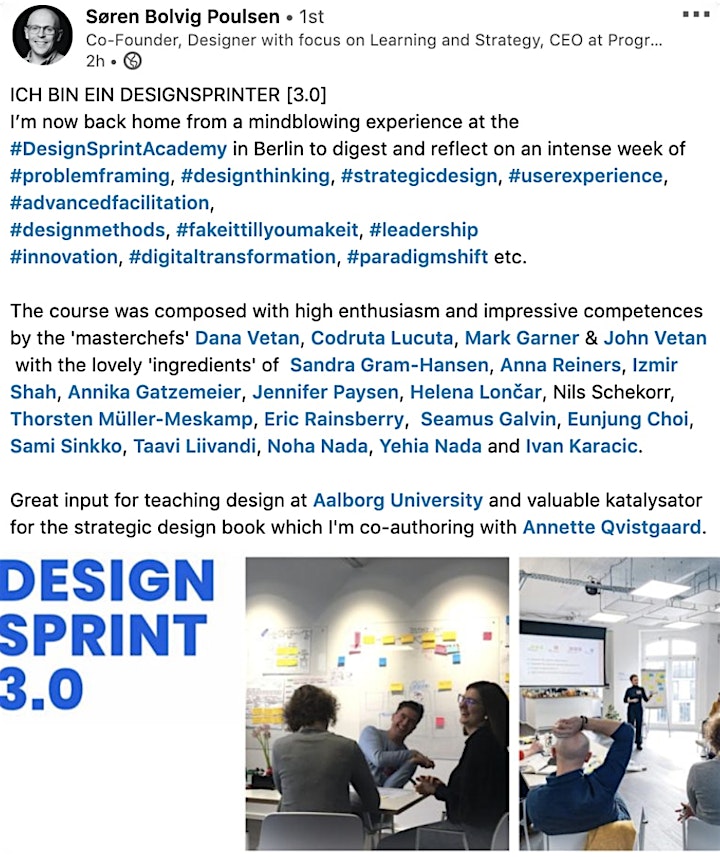 Design Sprint 3.0  Training - Berlin image