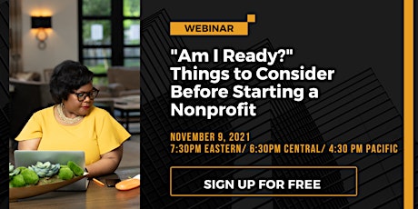 Am I Ready? -  Things to Consider Before Starting a Nonprofit primary image