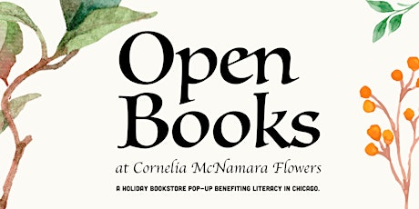 Open Books Pop Up Bookstore at Cornelia McNamara Flowers tickets