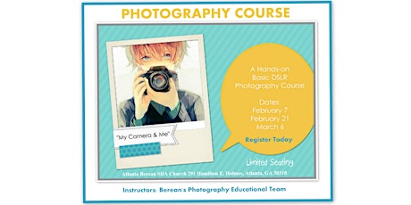 Primaire afbeelding van "My Camera & Me" Basic Photography Course