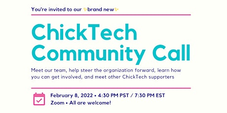 ChickTech Community Call tickets