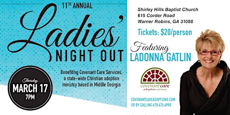 2016 Ladies' Night Out in Warner Robins Benefitting Covenant Care Adoptions primary image