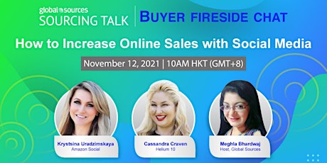 Buyer Fireside Chat: How to Increase Online Sales with Social Media primary image
