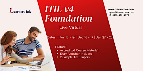ITIL v4 Foundation Training - Plano, TX boletos