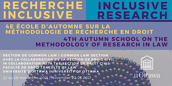 4th Autumn School on the Methodology of Research in Law: Inclusive Research