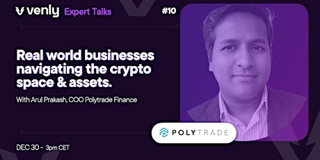 Primaire afbeelding van Venly Expert Talk ep.10 - Real world assets and companies into crypto