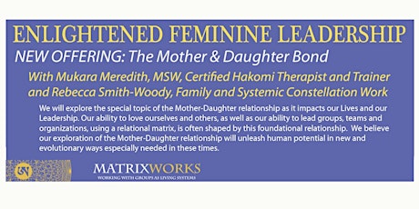 Enlightened Feminine Leadership, Boulder, Colorado, April 2016 primary image