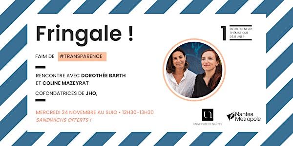Fringale ! : Dorothée Barth et Coline Mazeyrat, co-fondatrices de JHO,