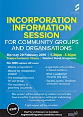 Incorporation for community groups and organisations - Shepparton primary image