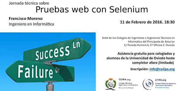 Jornada técnica sobre pruebas web con Selenium. Oviedo