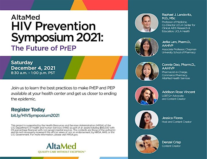 
		AltaMed HIV Prevention Symposium 2021: The Future of PrEP image
