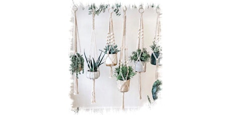 Macrame pot plant hanger with Sophea from Green My Space tickets