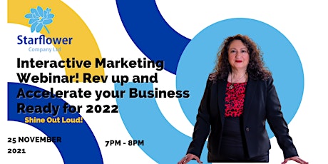 Hauptbild für Interactive Marketing Webinar! Rev up and Accelerate your Business for 2022