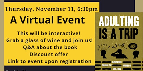Adulting is a Trip Book Launch- Virtual primary image