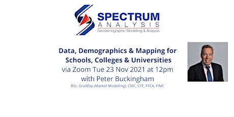 Data Demographics & Mapping Schools Colleges & Universities Tue 23 Nov 12pm