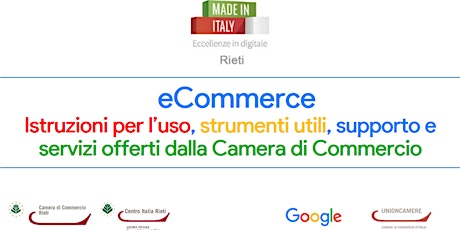 Immagine principale di eCommerce Incontro formativo Made in Italy: Eccellenze in Digitale - Rieti 