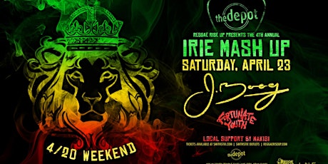 Irie Mash Up ft J. Boog & Fortunate Youth at The Depot primary image