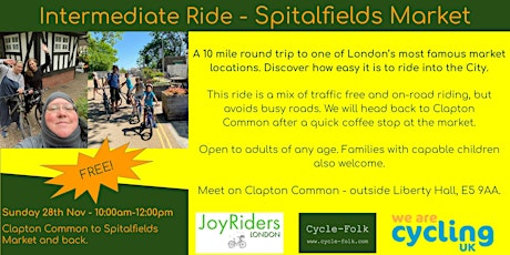 Intermediate Bike Ride | Spitalfields Market primary image