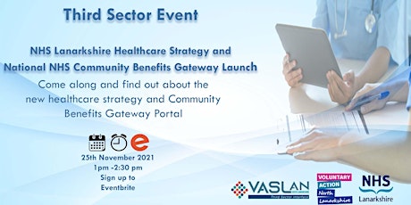 NHS Lanarkshire Third Sector Event Healthcare Strategy & Community Benefits primary image