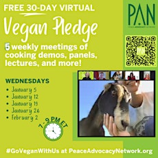 Peace Advocacy Network - FREE 30-day Vegan Pledge Program! tickets