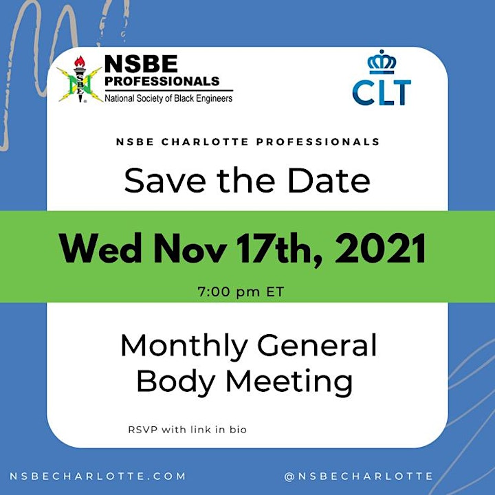 November 2021 General Body Meeting image