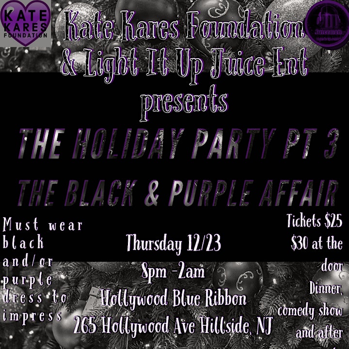 KateKares  & Light It Up Juice  Holiday Party pt3 The Black & Purple Affair image