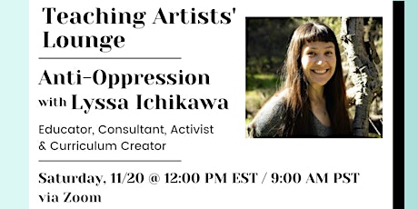 Teaching Artists' Lounge: Building an Anti-Oppression Practice primary image