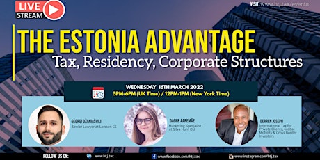 LIVESTREAM - The Estonia Advantage - Tax, Residency, Corporate Structures