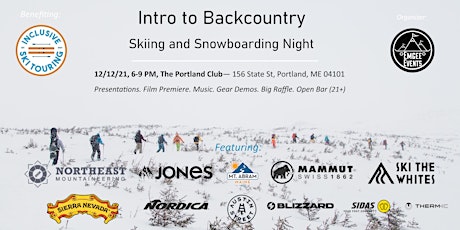 Intro to Backcountry Ski and Snowboard Night - #PortlandBackcountryNight primary image