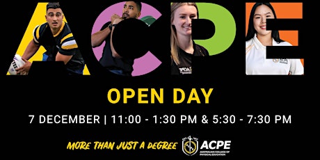 ACPE Open Day Lite - 7th December 2021 - Sydney Olympic Park primary image