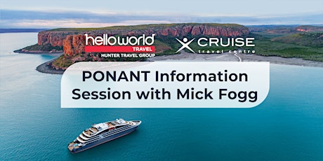 PONANT Information Session with Mick Fogg - 2nd December 2021 primary image