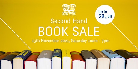 Evernew Books Sale (13th November 2021, Saturday) primary image