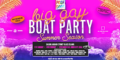 POOF DOOF Big Gay Boat Party - Fri 18th March FEAT. INNER CITY (USA) tickets