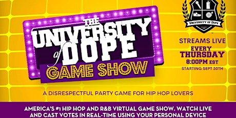 Virtual Hip Hop Trivia Game Night With Our Friends at University of Dope!