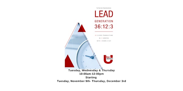 36-12-3:  36 Transactions over 12 Months with 3 Hours of Lead Gen
