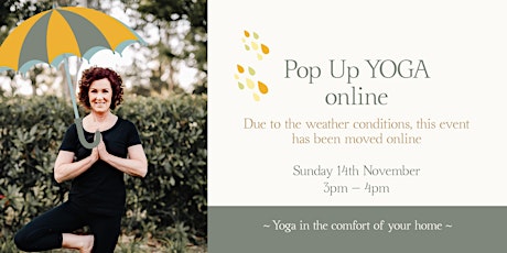 POP UP YOGA class online primary image