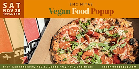 November 20th Encinitas Vegan Food Popup