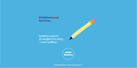 SENDStational Spelling™-Spelling support strategies including cued spelling tickets