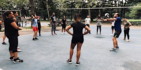 Group Volleyball Classes at Central Park
