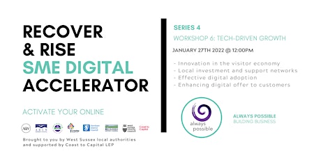 West Sussex Recover & Rise S4W6: Tech-driven Growth primary image