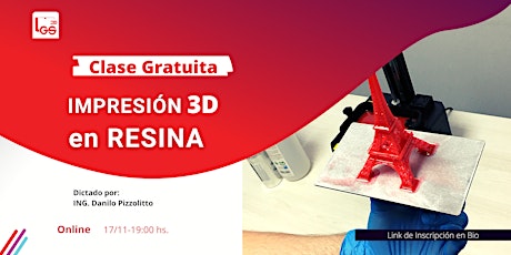 Imagen principal de Clase Gratuita Online de Impresión 3D en Resina
